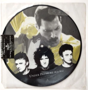 QUEEN & DAVID BOWIE : UNDER PRESSURE πβοΈ NEW & RARE PICTURE 7" βοΈπ + BOHEMIAN - Picture 1 of 3