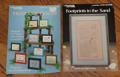 Vtg Set of 2 Leisure Arts Religious Pattern Booklets -#378 & #315 - Image 1 of 2