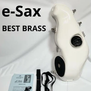 Best Brass e-Sax Silencer for Alto Saxophone Mute Case White w/Soft Case - Picture 1 of 11