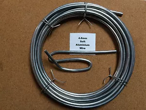 4.8mm x 5m 6 SWG SOFT Thick Aluminium Wire Armature Jewellery Model Sculpting - Picture 1 of 1