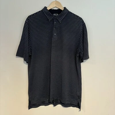 Adidas Climalite Mercerized Cotton Golf Polo Shirt Size Large 2005 Striped  - Image 1 of 4