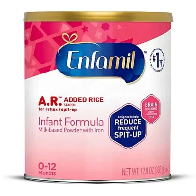 6 Enfamil A.R. Infant Powder Formula, For Reflux & Frequent Spit-Up, 12.9 oz can - Image 1 of 2