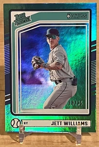 2024 Donruss Rated Rookie Prospect Teal 18/25 Jett Williams #158 New York Mets - Picture 1 of 11