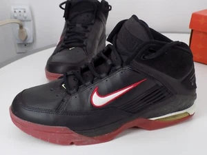 Men's Nike Air Force Brigade, Size 12, black-maroon, with box, crack in rubber - Picture 1 of 22
