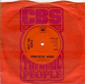Mott The Hoople- "Honaloochie Boogie" 7" vinyl 1973 CBS - Picture 1 of 2