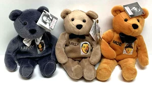 Three Stooges Limited Edition 3 Plush Bears Numbered Set Comic Images 1999 - Bild 1 von 11