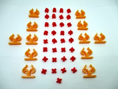 REALTREE OPOLY Game Monopoly Parts 12 Hotels 33 Houses ( Campfires and Antlers ) - Image 1 of 4