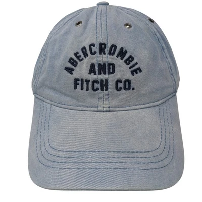 Abercrombie And Fitch Co. Slideback Hat Blue One Size Embroidered - Image 1 of 4