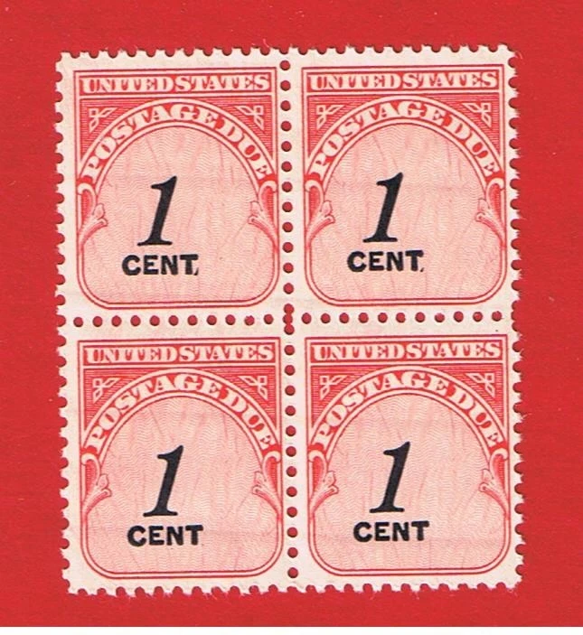 #J89   MNH OG   block of 4  Postage Due   Free S/H - Image 1 of 1