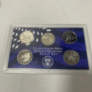 2002 S 50 State Quarters Proof Set - TN - Ohio - Louisiana - Indiana - Miss - Picture 1 of 12