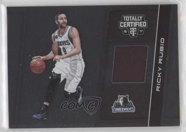 2016-17 Panini Totally Certified Totally Certified Materials Ricky Rubio #3 - Image 1 of 2