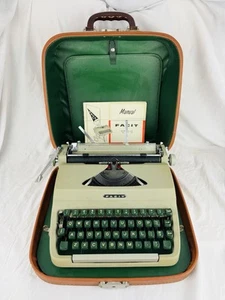 Macchina da scrivere svedese Facit TP1 1964 vintage con custodia in pelle rigida + manuale FUNZIONANTE - Foto 1 di 17