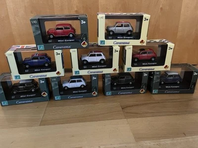 Set  NEU & OVP 9x Mini Cooper 1/43 Cararama Konvolut Sammlung Austin Sammlung  - Bild 1 von 4