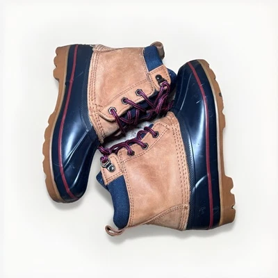 Botas Duck Lands End para mujer azul/bronceado talla 7M Foto 1 de 4