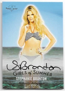 2025 BENCHWARMER GIRLS OF SUMMER STEPHANIE BRANTON AUTOGRAPH AUTO CARD PLAYMATE! - Picture 1 of 2