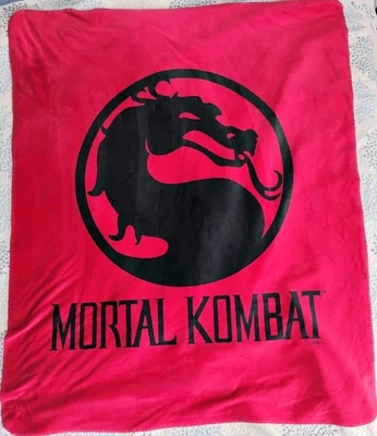 Manta Sherpa Logo Mortal Kombat 48 pulgadas x 60 pulgadas Dragón Rojo Oscuro Videojuego Suave Foto 1 de 4