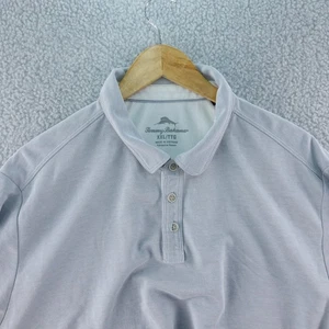 Camisa Polo de Golf Tommy Bahama Para Hombres XXL Gris Manga Corta Calce Relajado Rendimiento - Imagen 1 de 6