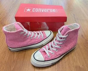 Camisetas altas Converse Chuck Taylor All Star rosa Fuzzy Bunny Reino Unido talla 5 *RARAS* en caja - Imagen 1 de 14