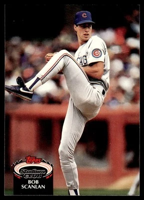 1992 Stadium Club Bob Scanlan Chicago Cubs #112 - Image 1 of 2
