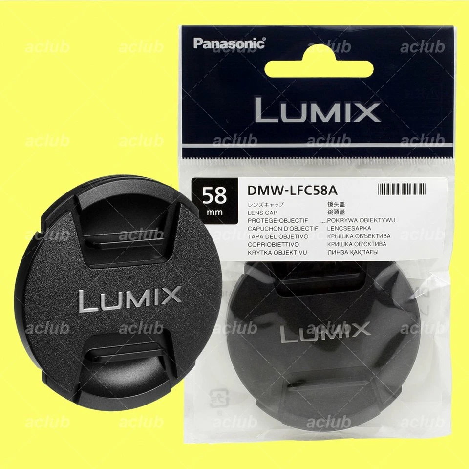 Panasonic DMW-LFC58A Front Lens Cap 58mm Lumix G Lens Dust Cover Protector - Image 1 of 1
