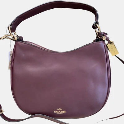 Coach 54446 OXBLOOD NOMAD Couro Glovetanned Ombro Transversal Médio NOVO $395 - Imagem 1 de 4