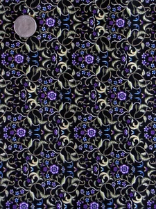 Floral Flower Fabric Swirl Vine Cotton Sew De Vine by Choice Fabrics By The Yard - Picture 1 of 1