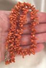 ANTIQUE VINTAGE OLD GENUINE BRANCH CORAL VICTORIAN NECKLACE JEWELLERY JEWELRY 