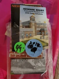 Newark Bears Rare Vintage Schedules.  1999 to 2012 Ricky Henderson  Tim Raines  - Picture 1 of 2