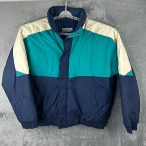 vintage fieldmaster jacket mens blue white puffer size XLT - Picture 1 of 11
