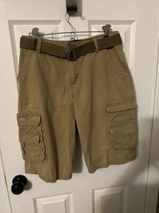 Lee Boys' Dungarees Belted Cargo Shorts Tan Size 18 Regular - Picture 1 of 7
