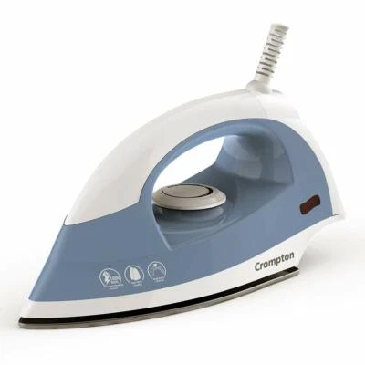 Crompton Brio 1000-Watts Dry Iron with Weilburger Coating (Sky Blue and White) - Image 1 of 4