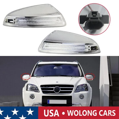 Luz de señal de giro del espejo retrovisor lateral del conductor y del pasajero para Benz ML320 ML500 2008-2009 Foto 1 de 4