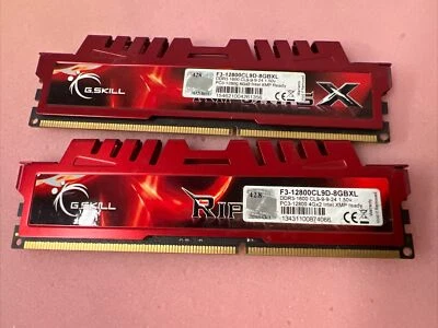 G.Skill Ripjaws 8GB Kit (2x4GB) PC3-12800 DDR3-1600 RAM DIMM F3-12800CL9D-8GBXL - Image 1 of 2