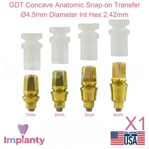 Transferencia anatómica cóncava dental GDT Ø4,5 mm diámetro interior hexagonal 2,42 mm - Imagen 1 de 16