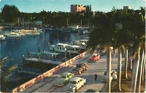 Yacht Basin, From Chamber of Commerce Building, Bradenton, Florida Postcard - Picture 1 of 2