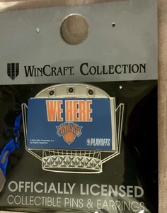 NY KNICKS PIN PLAYOFFS WE HERE MSG NYC NBA BALONCESTO NUEVA YORK COLECCIONABLE - Imagen 1 de 3