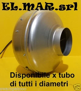 Ventilatore Centrifugo in Linea a Flusso Assiale Attacco Tondo TUBO - TUBO - Foto 1 di 2