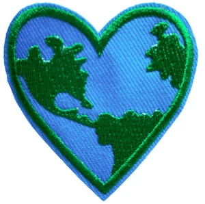EARTH HEART World Love Patch Stickaufnäher - Bild 1 von 1
