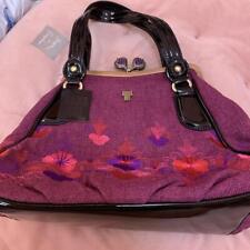 Tagged Anna Sui Purple Embroidery Purse Handbag