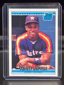 1992 DONRUSS KENNY LOFTON RC #5 RATED ROOKIE BASEBALL CARD HOUSTON ASTROS NM+ - Picture 1 of 2