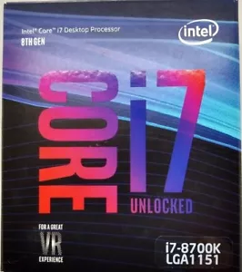 Intel Core i7-8700K 3.7 GHz 6-Core 12M cache LGA 1151 Processor BX80684I78700K - Picture 1 of 1