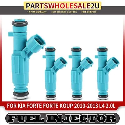 Nuevo 4 piezas nuevo inyector de combustible azul para Kia Forte Forte Koup 2010 2011-2013 L4 2,0 L Foto 1 de 4