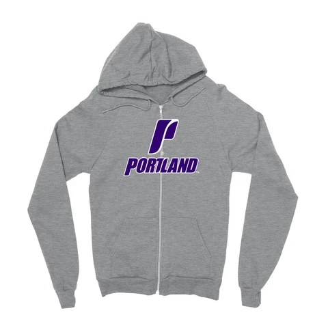 Official NCAA University of Portland Pilots Men's / Women's Boyfriend Zip Hoodie Cover