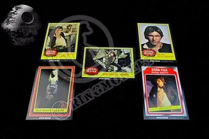 Juego de 5 cartas exclusivo Han Solo 2015 Star Wars Celebration Topps limitado a 100 - Imagen 1 de 3