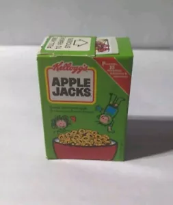 VINTAGE RARE 1983 KELLOGG'S APPLE JACKS MINI CEREAL BOX W/ STICKER ROLL - NOS - Picture 1 of 5