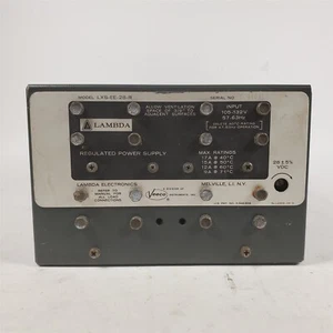 Heavy Duty 28 VDC 17 A Power Supply w/ Overvoltage Protection Lambda LXS-EE-28-R - Picture 1 of 7