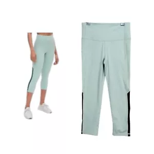 GAP Leggings Eclipse Mesh Cropped Bottom Gym Workout Yoga Pilates Sports Size XS - Picture 1 of 8