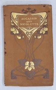 Aucassin and Nicolette by Andrew Lang Barse & Hopkins Art Nouveau Suede - Picture 1 of 15