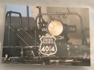 Big Boy 4014 Foto 3,5x5 einzelne Notizkarte mit Umschlag.  Rohling innen. Züge - Bild 1 von 1