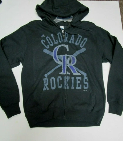 COLORADO ROCKIES MENS FULL ZIPP HOODY JACKET NEW W TAGS SMALL MEDIUM Cover